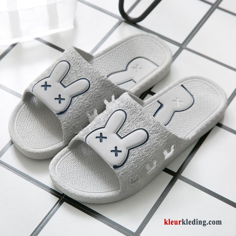 Binnen Badkamer Pantoffels Mooie Mannen Lovers Slippers Vrouwen Heren Grijs