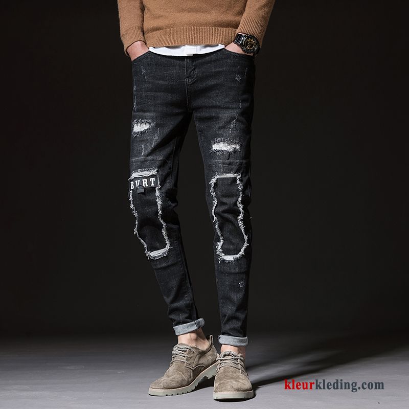 Nieuw Heren Trend Broek Potlood Broek Zwart Spijkerbroek Jeans Voorjaar