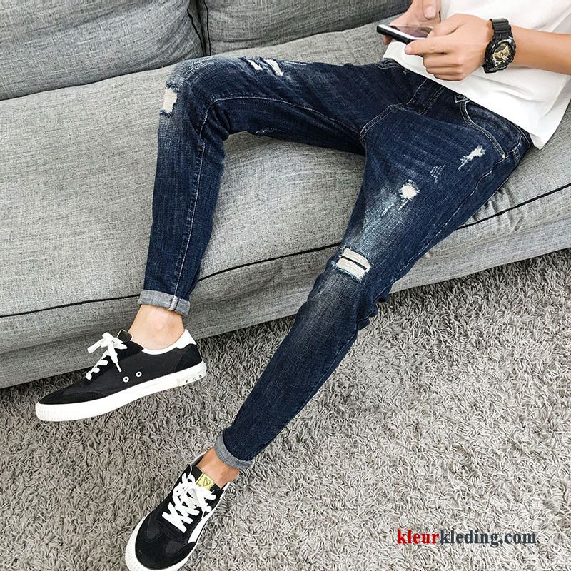 Nieuw Heren Trend Broek Potlood Broek Zwart Spijkerbroek Jeans Voorjaar