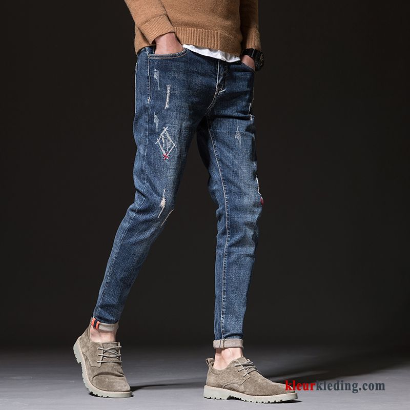 Nieuw Heren Trend Broek Potlood Broek Zwart Spijkerbroek Jeans Voorjaar