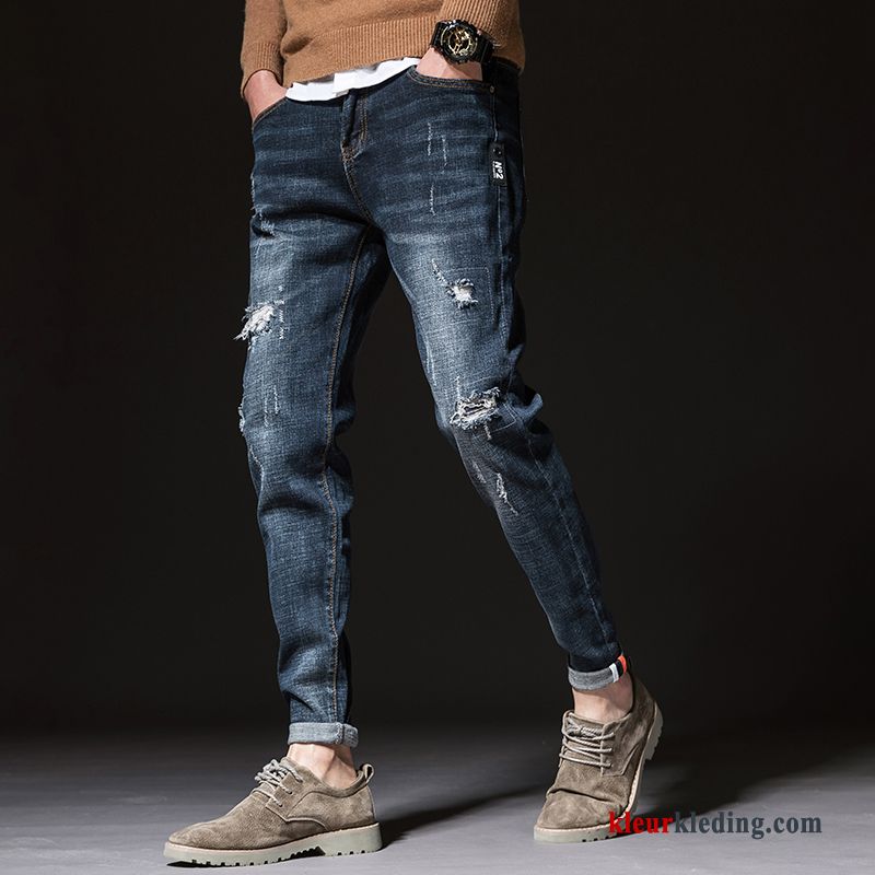 Nieuw Heren Trend Broek Potlood Broek Zwart Spijkerbroek Jeans Voorjaar